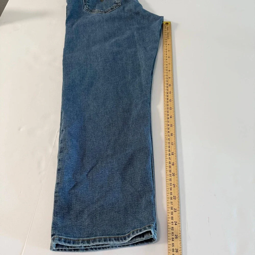Levis Ribcage Straight Ankle Jeans Mens 31x27 Blue Denim High Rise Button Fly